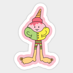 ice cream monster Sticker